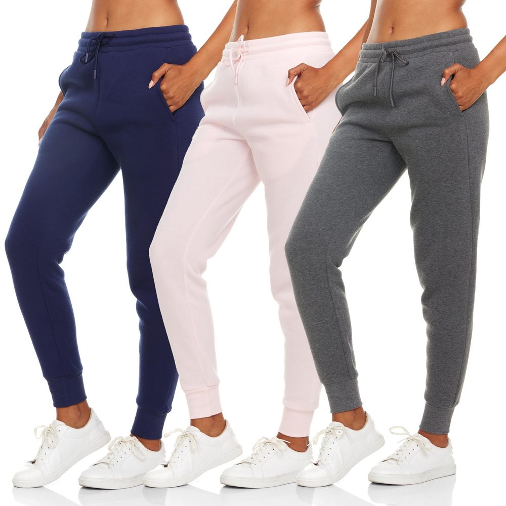 NEW BottomLine 3 Pack Sweatpants Women, Comfortable Womens Sweatpants, Fleece Wo